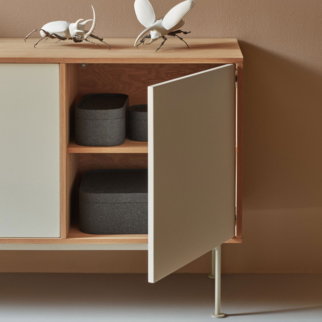 Yoko - Buffet 2 portes 3 tiroirs en bois L180cm