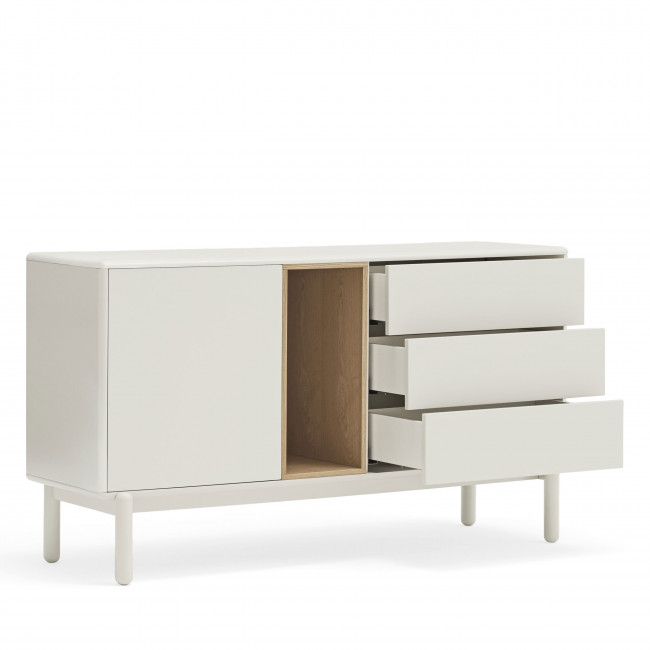 Corvo - Buffet 1 porte 3 tirois en bois L136,8cm