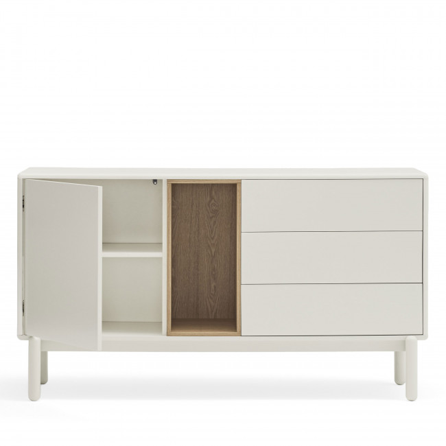 Corvo - Buffet 1 porte 3 tirois en bois L136,8cm