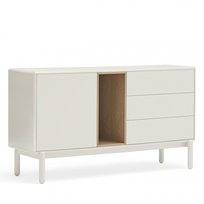 Corvo - Buffet 1 porte 3 tirois en bois L136,8cm