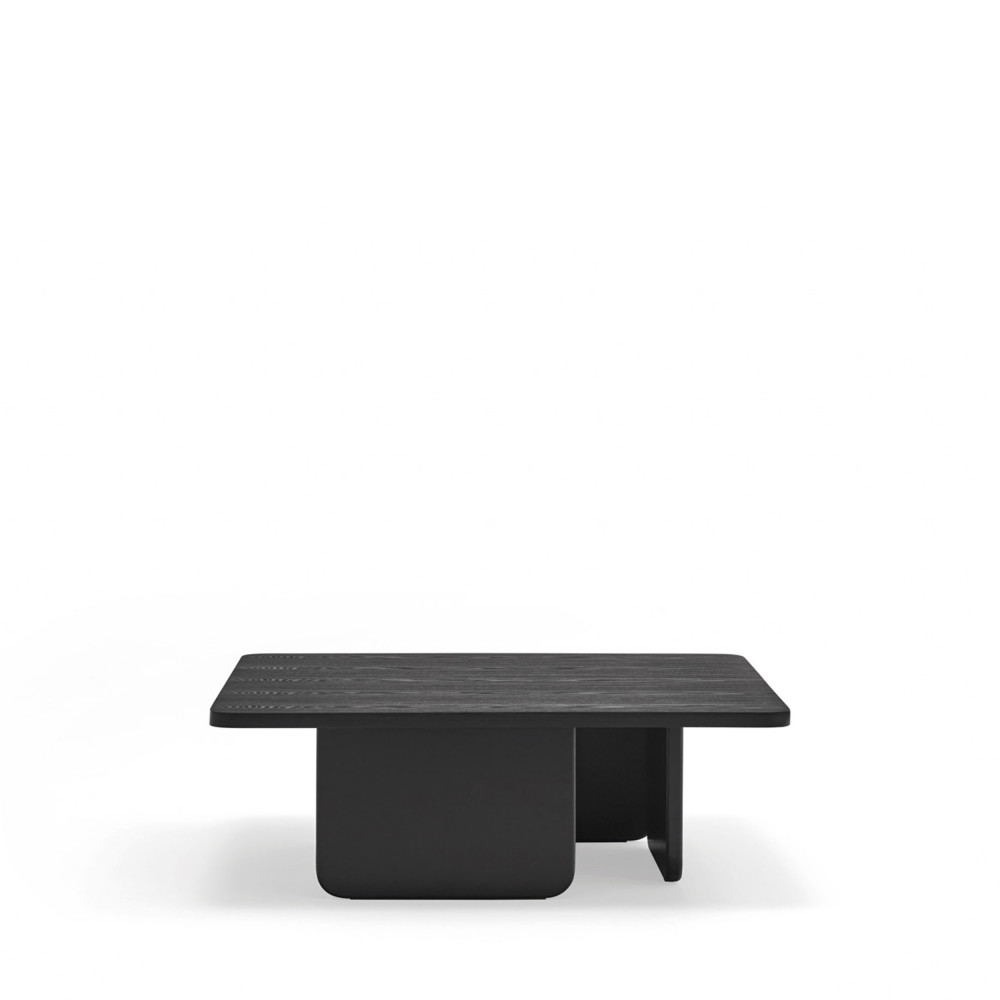 Arq - Table basse carrée en bois - Couleur - Noir