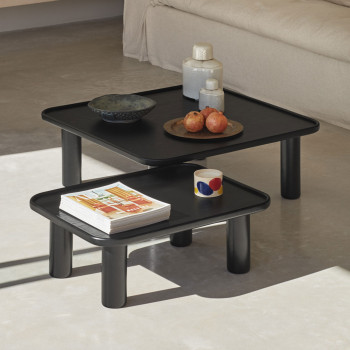 Nest - 2 tables basses gigognes carrées en bois