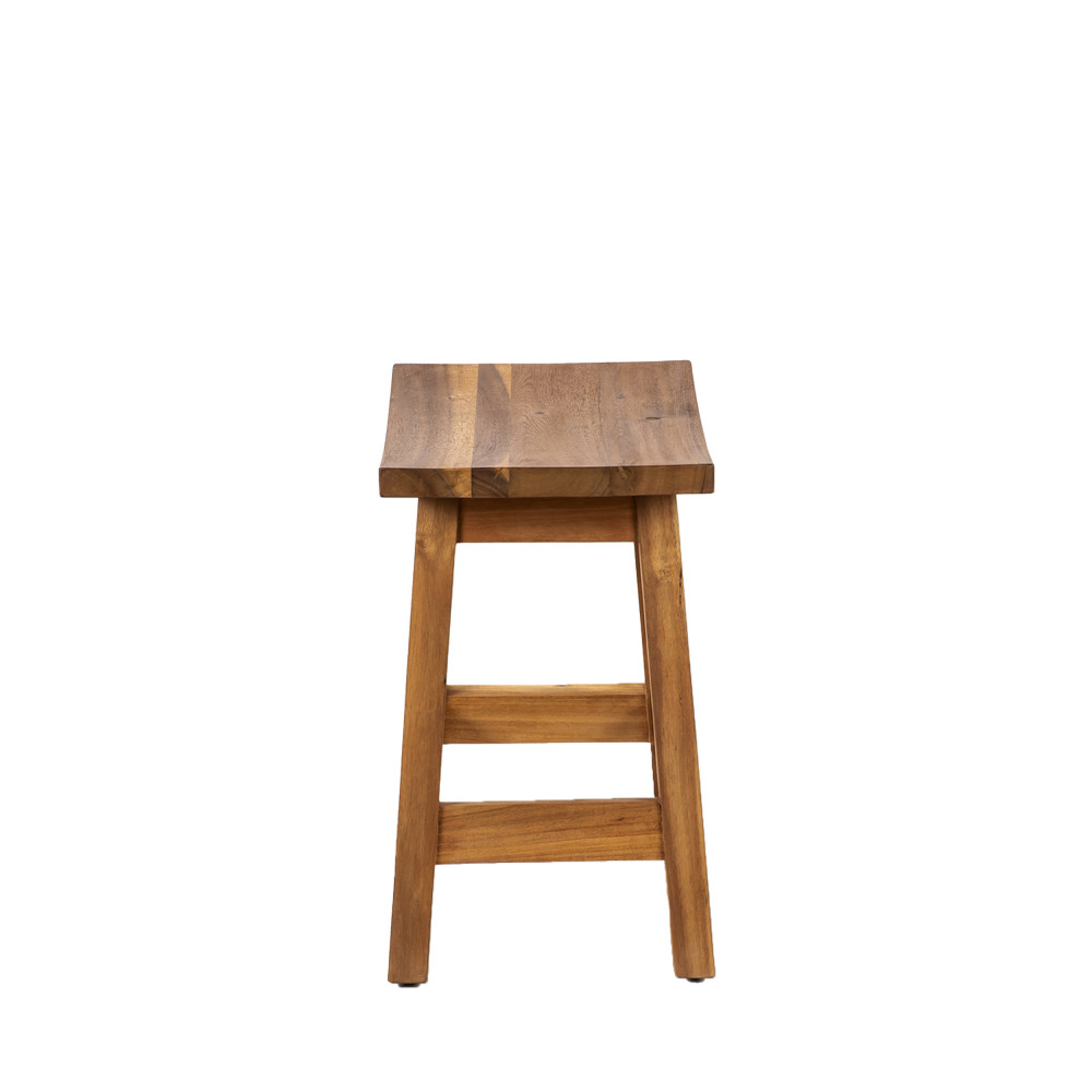 Tabouret Bas Bois Assise 45cm Rustica - Le Chaisier