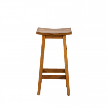 Hanotilo - Tabouret de bar 77cm en acacia