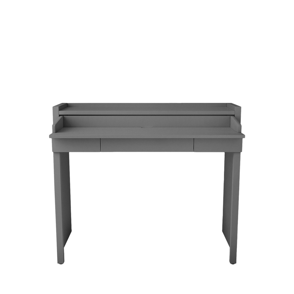mel - console bureau extensible - couleur - gris