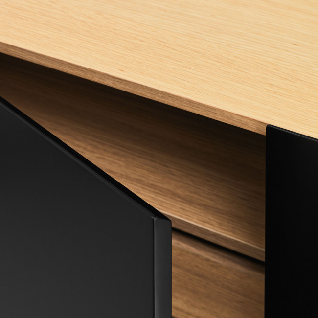 Arista - Buffet en bois 4 portes 3 tiroirs L165cm