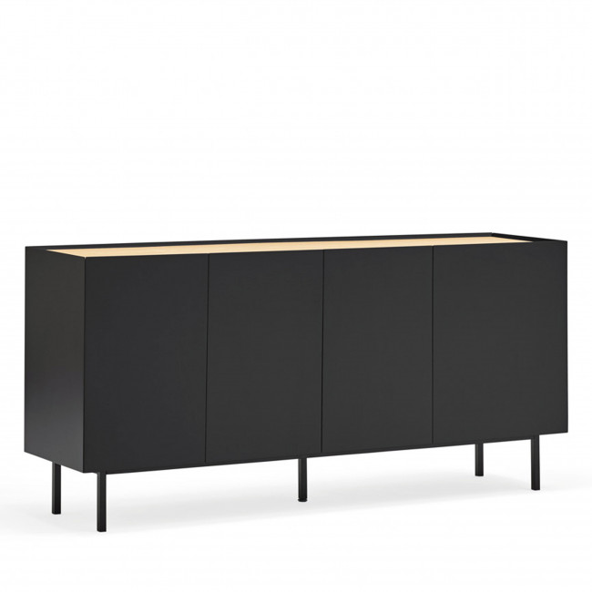 Arista - Buffet en bois 4 portes 3 tiroirs L165cm