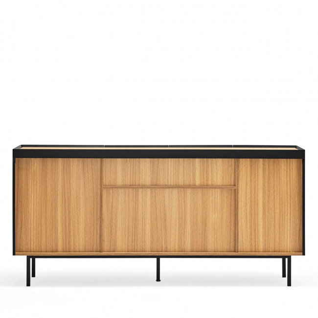 Arista - Buffet en bois 4 portes 3 tiroirs L165cm