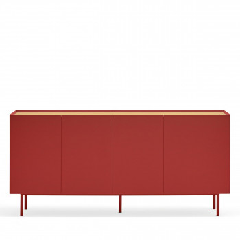 Arista - Buffet en bois 4 portes 3 tiroirs L165cm