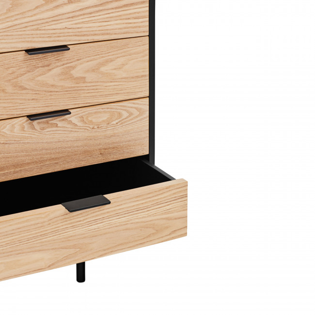 Sierra - Buffet en bois 2 portes 4 tiroirs L159,2cm