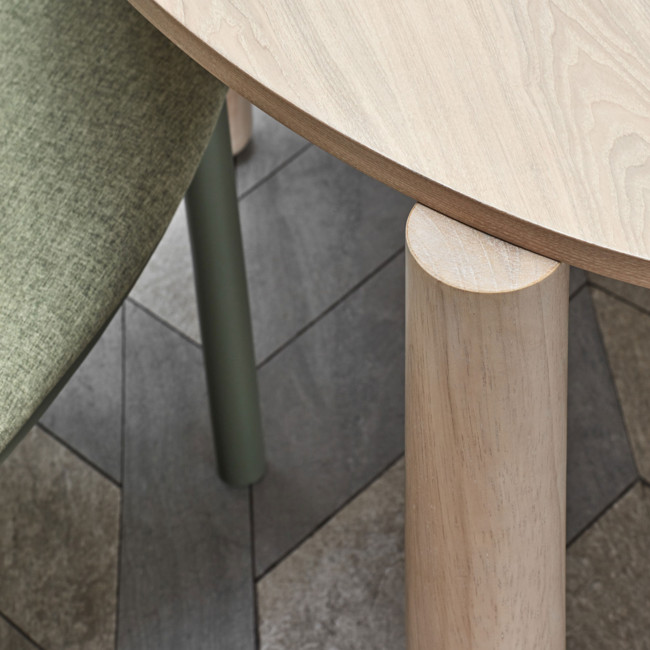 Atlas - Table à manger ronde en bois ø120cm