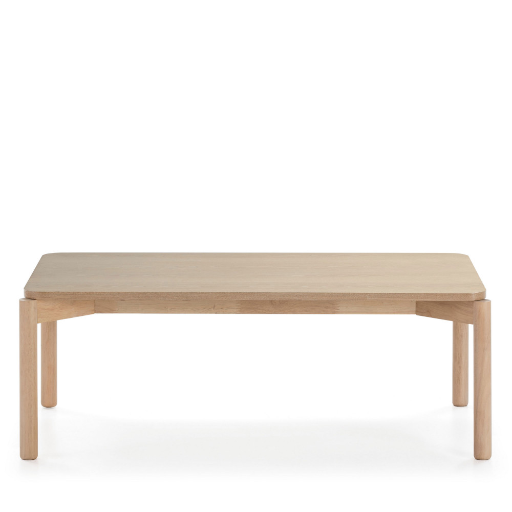 atlas - table basse en bois 110x60cm - couleur - bois clair