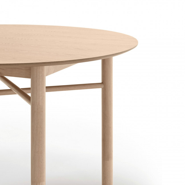 Junco - Table à manger en bois ronde ø120cm