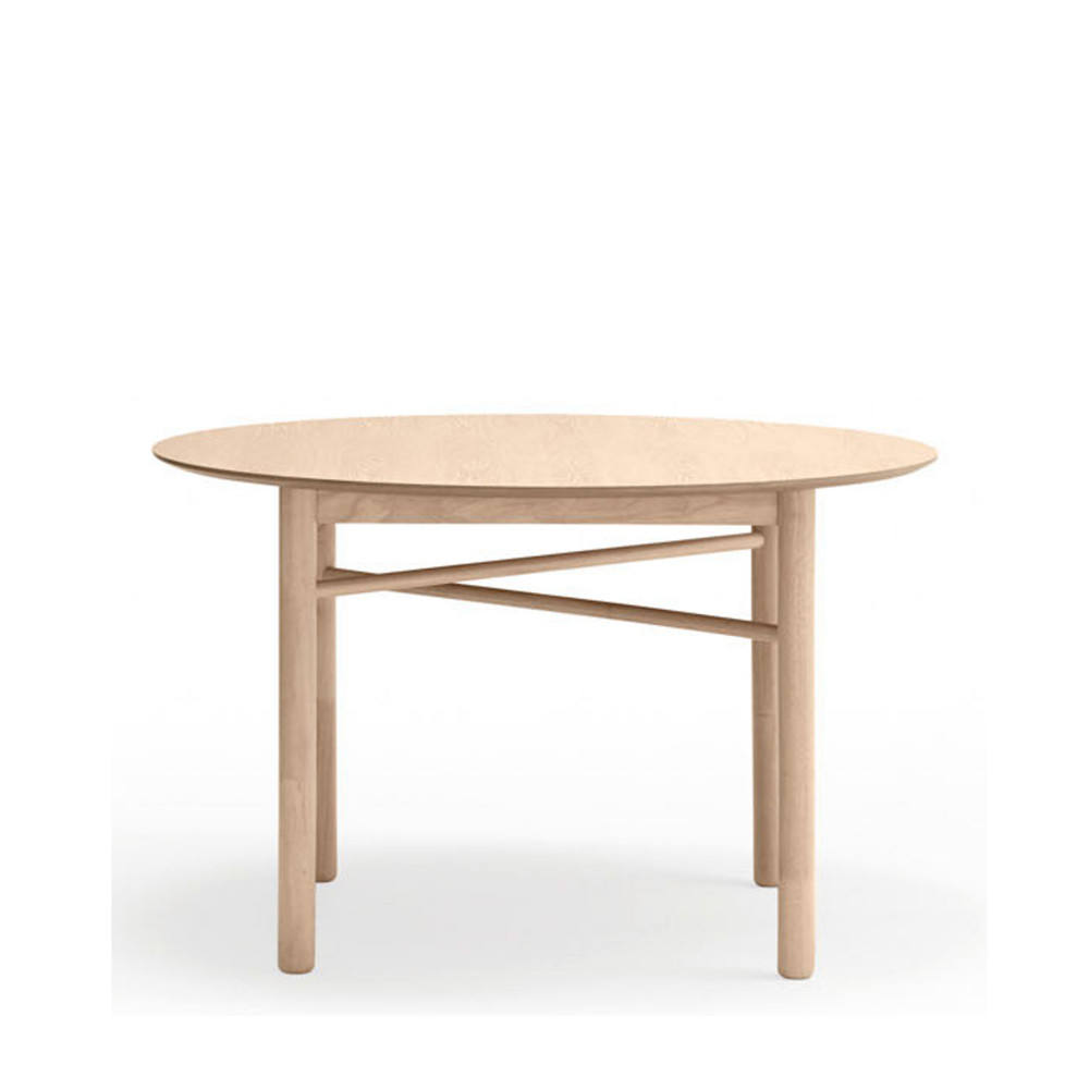 junco - table à manger ronde en bois ø120cm - couleur - bois clair