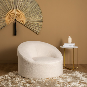 Boussa - Fauteuil design en bouclette