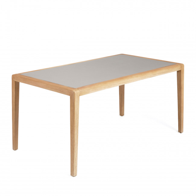 Better – Table effet ciment et bois 160x90cm