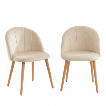 Roandola - 2 chaises en velours