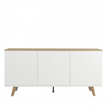 Amelia - Buffet en bois 3 portes L162cm