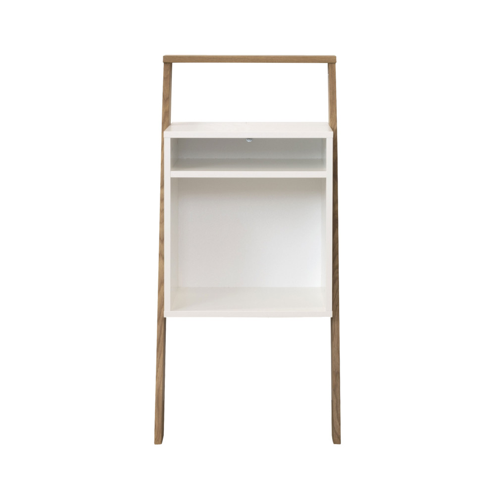 memo - étagère sur pied en bois h96cm - couleur - blanc