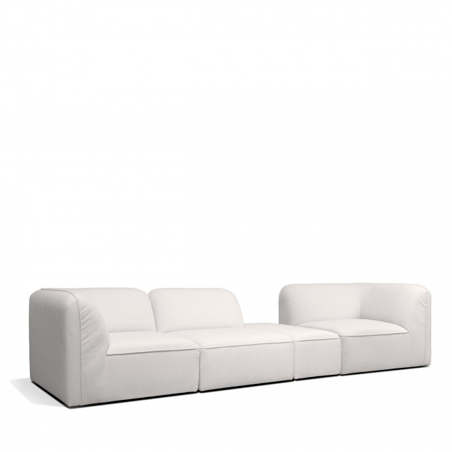 Noor - Chauffeuse pour canapé modulable en tissu bouclette