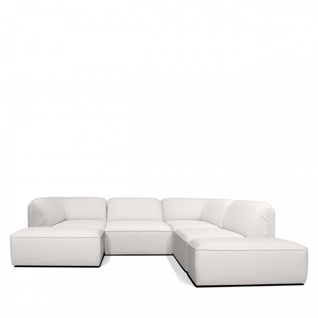 Noor - Chauffeuse pour canapé modulable en tissu bouclette