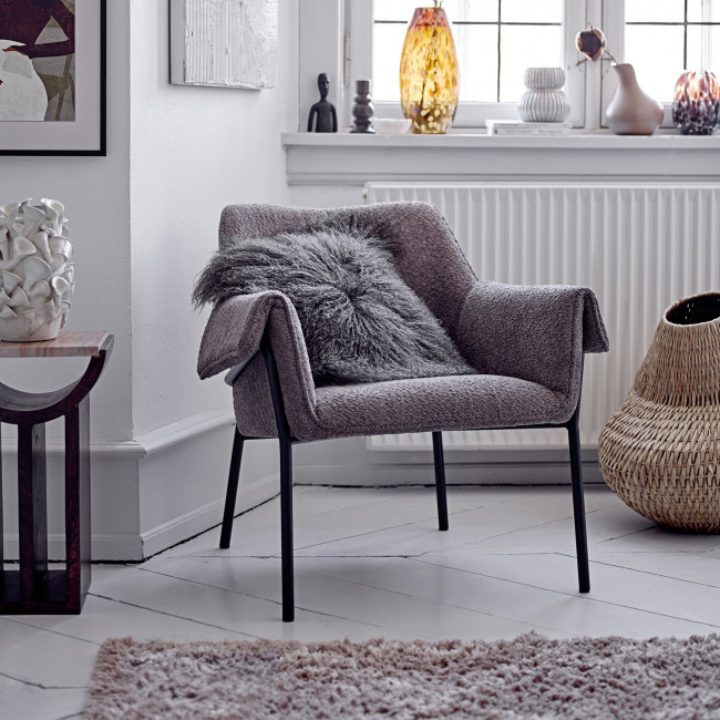 Fendi - Chaise en tissu et métal