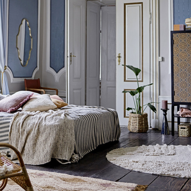 Isadora - Tapis en coton chocolat