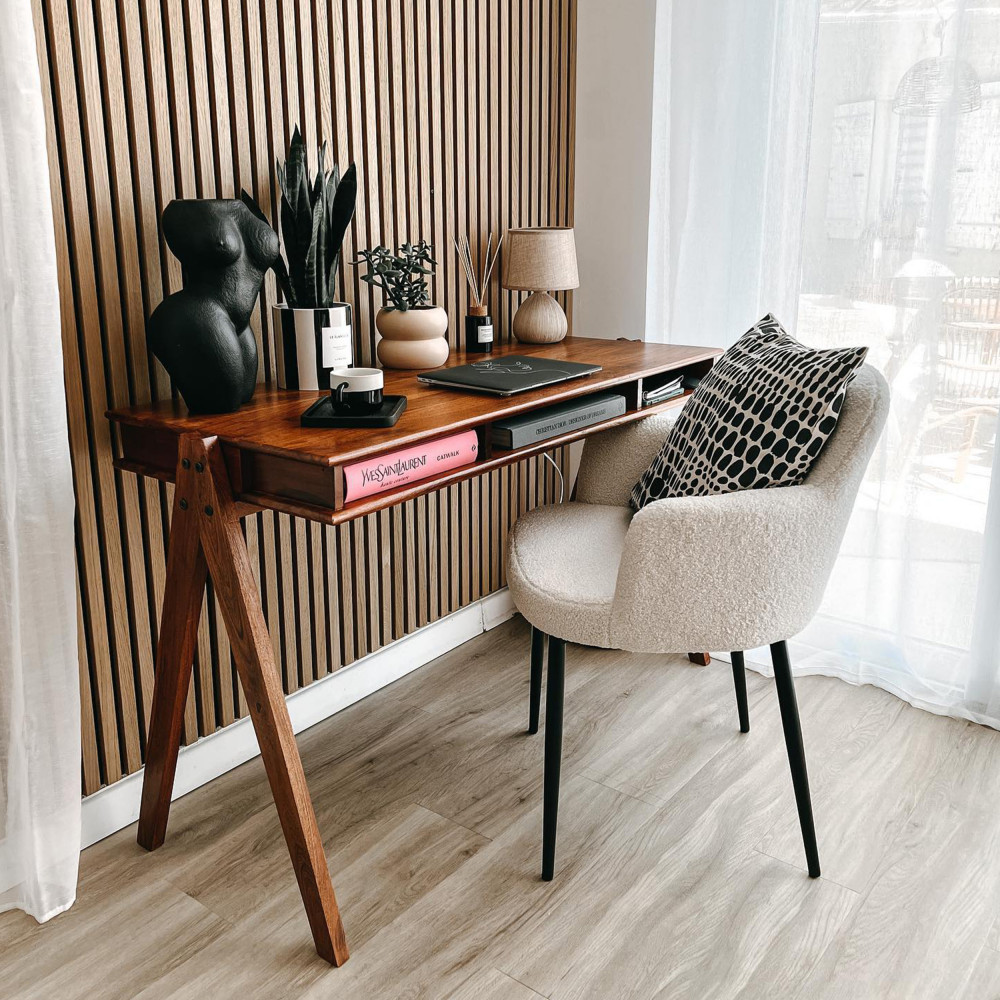 Compartment - Bureau en bois 3 niches L120cm