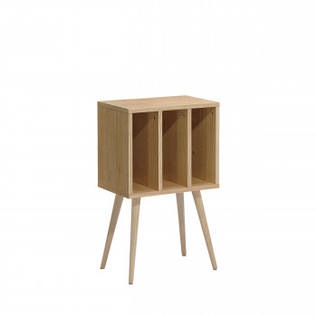 Elvdal - Meuble de rangement vinyles en bois