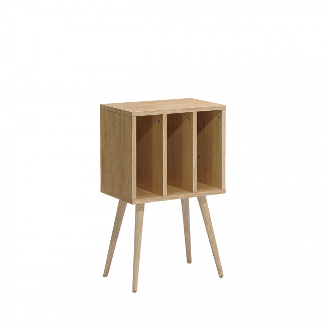 Elvdal - Meuble de rangement vinyles en bois