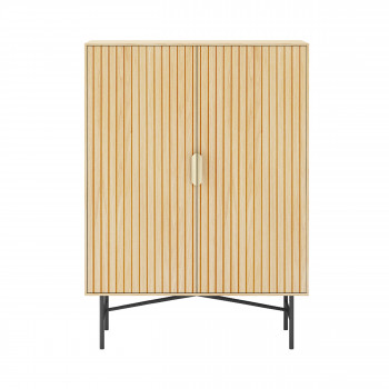 Sveg - Buffet haut 2 portes en bois H110cm