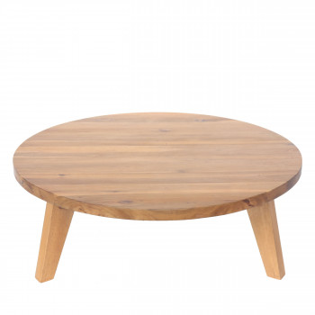 Léona - Table basse en bois d'acacia ø80cm