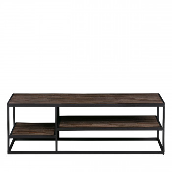Vic - Table basse en bois et métal 120x60cm
