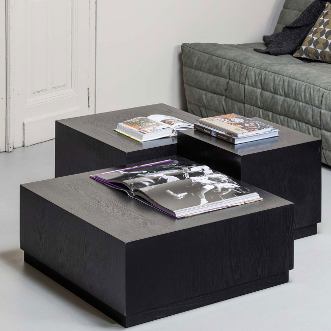 Pim - Lot de 3 tables basses en bois