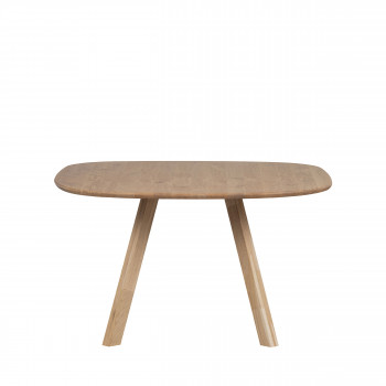 Tablo - Table à manger de forme organique en bois 130x130cm