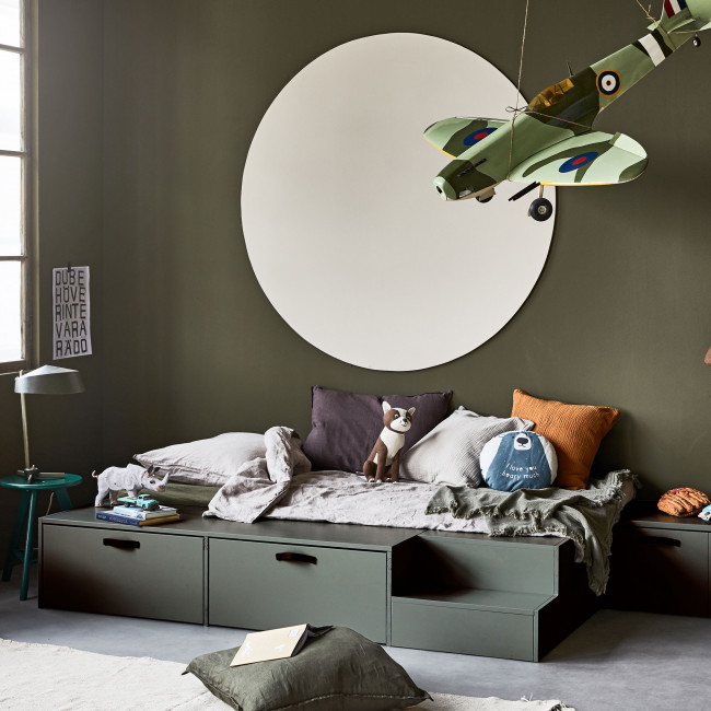 Stage - Banc de rangement en bois