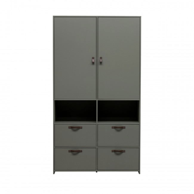 Stage - Armoire 2 portes 4 tiroirs en bois