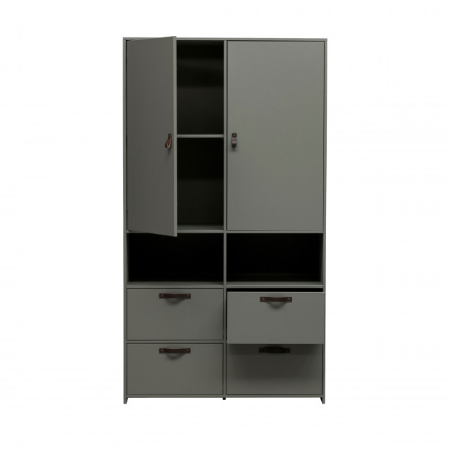 Stage - Armoire 2 portes 4 tiroirs en bois