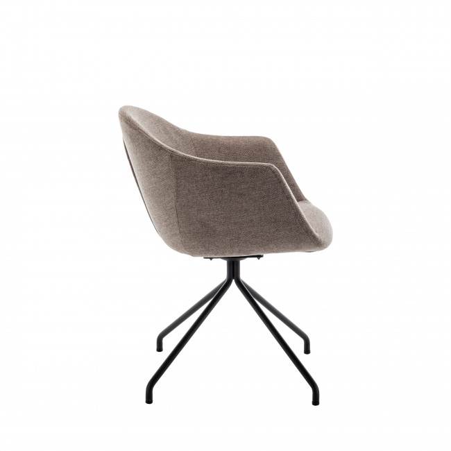 Kooij - Chaise de bureau en tissu et métal