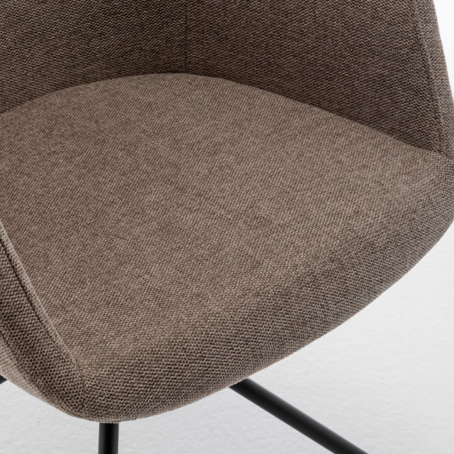 Kooij - Chaise de bureau en tissu et métal