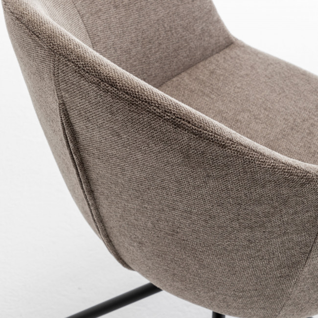 Kooij - Chaise de bureau en tissu et métal