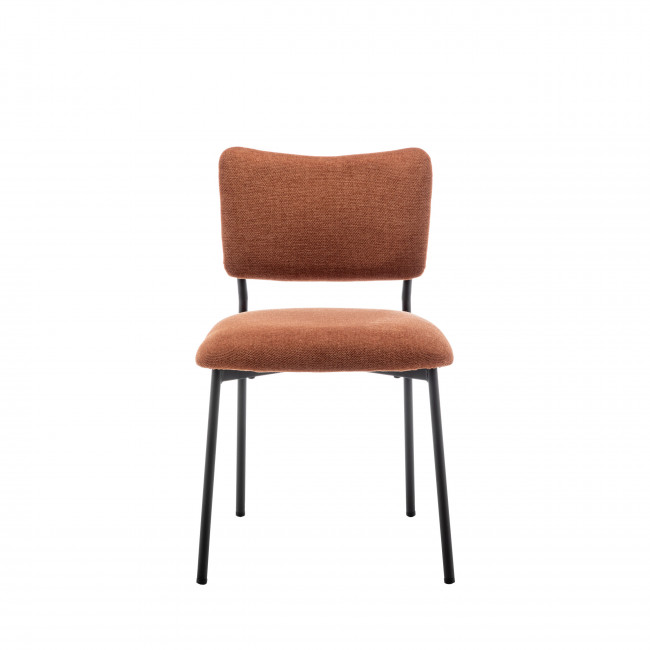 Vander - Lot de 2 chaises en tissu et métal