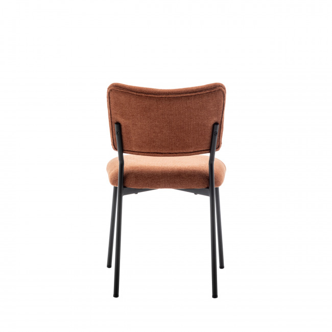 Vander - Lot de 2 chaises en tissu et métal