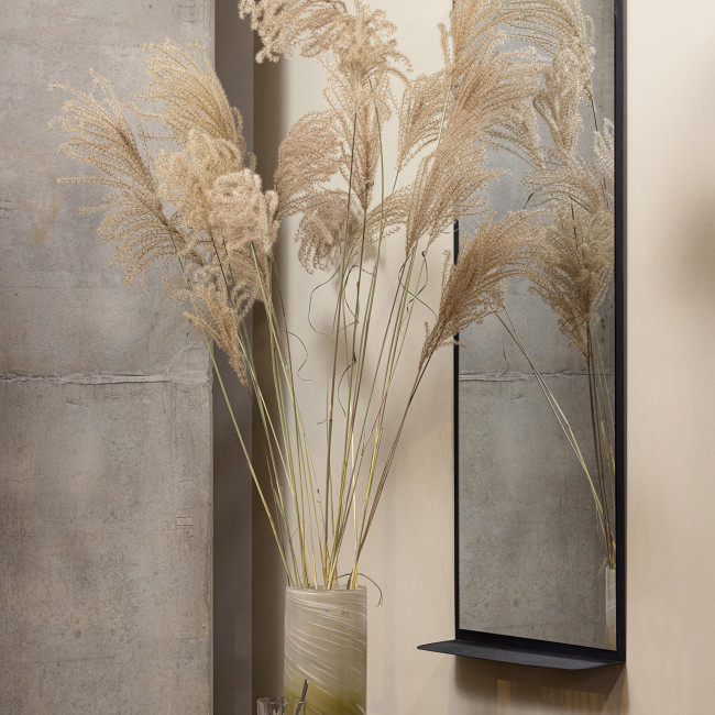 Cliff - Miroir avec étagère 130x50cm