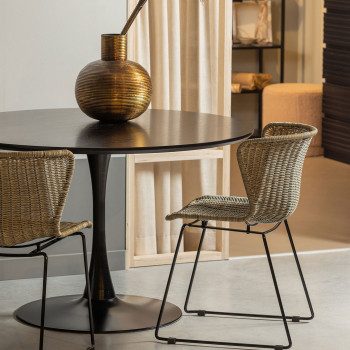 Sammy - Table à manger ronde en bois ø120cm