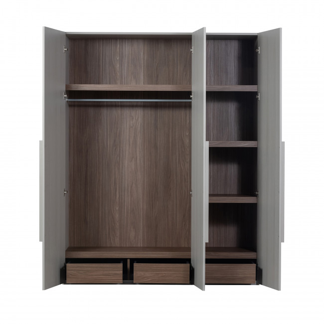 Rens - Armoire 3 portes en bois H210cm