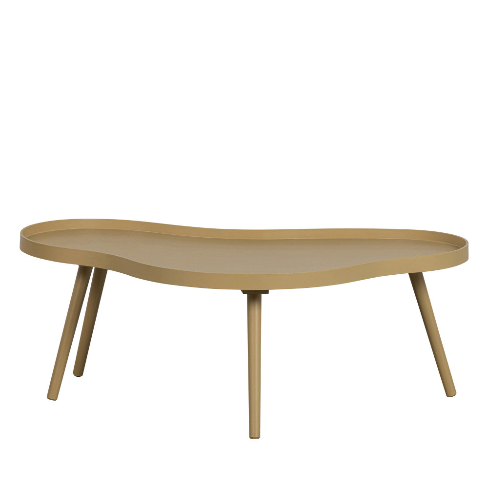 Mae - Table basse de forme organique en bois 100x35cm - Couleur - Bois