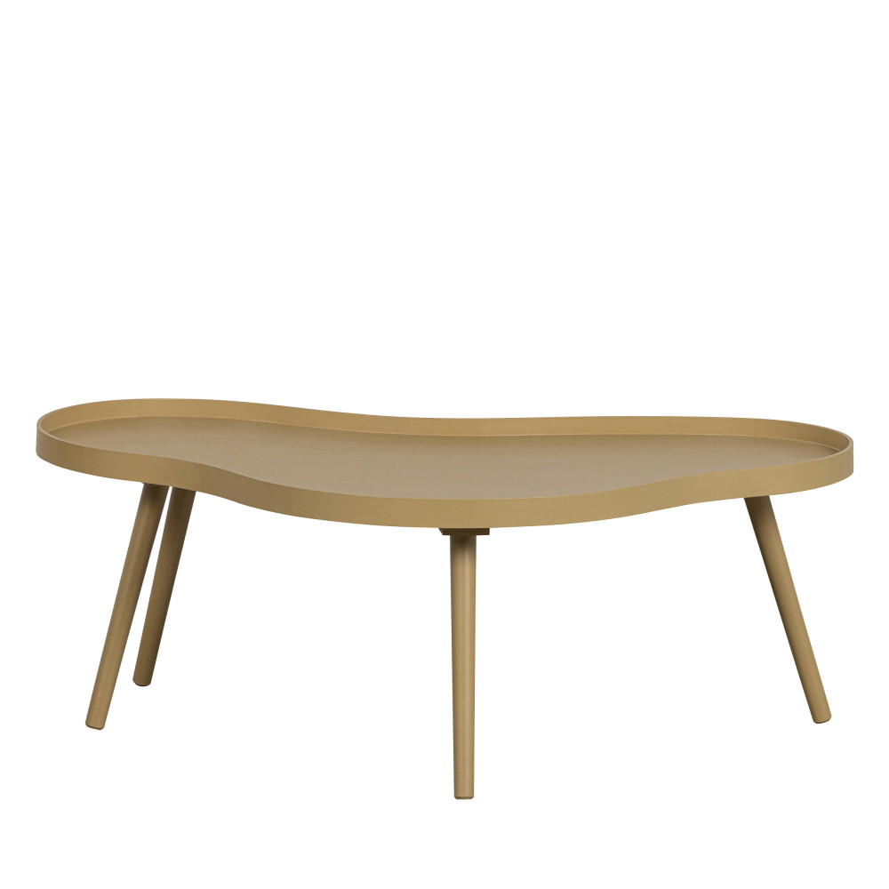 mae - table basse de forme organique en bois 100x35cm - couleur - bois