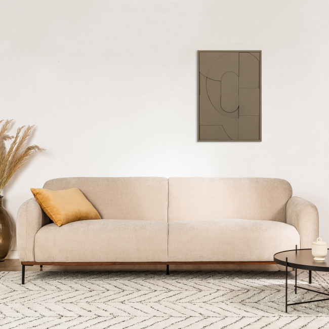 Fiona - Tableau contemporain vert kaki