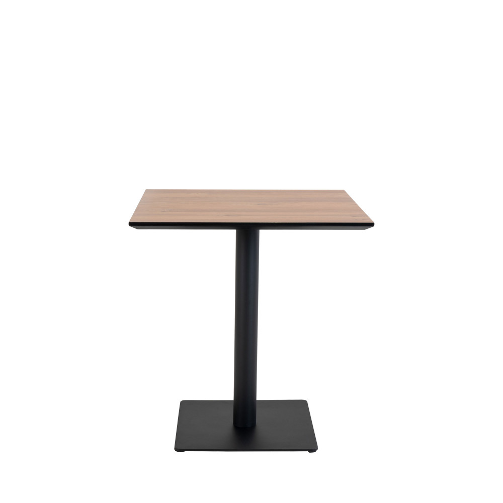 Como - Table à manger en bois et métal 70x70cm - Couleur - Bois clair